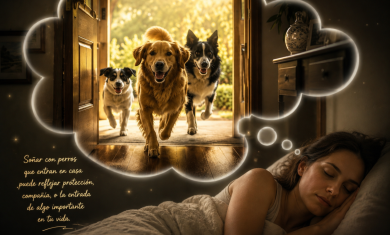 Soñar con perros que entran en casa: qué puede reflejar